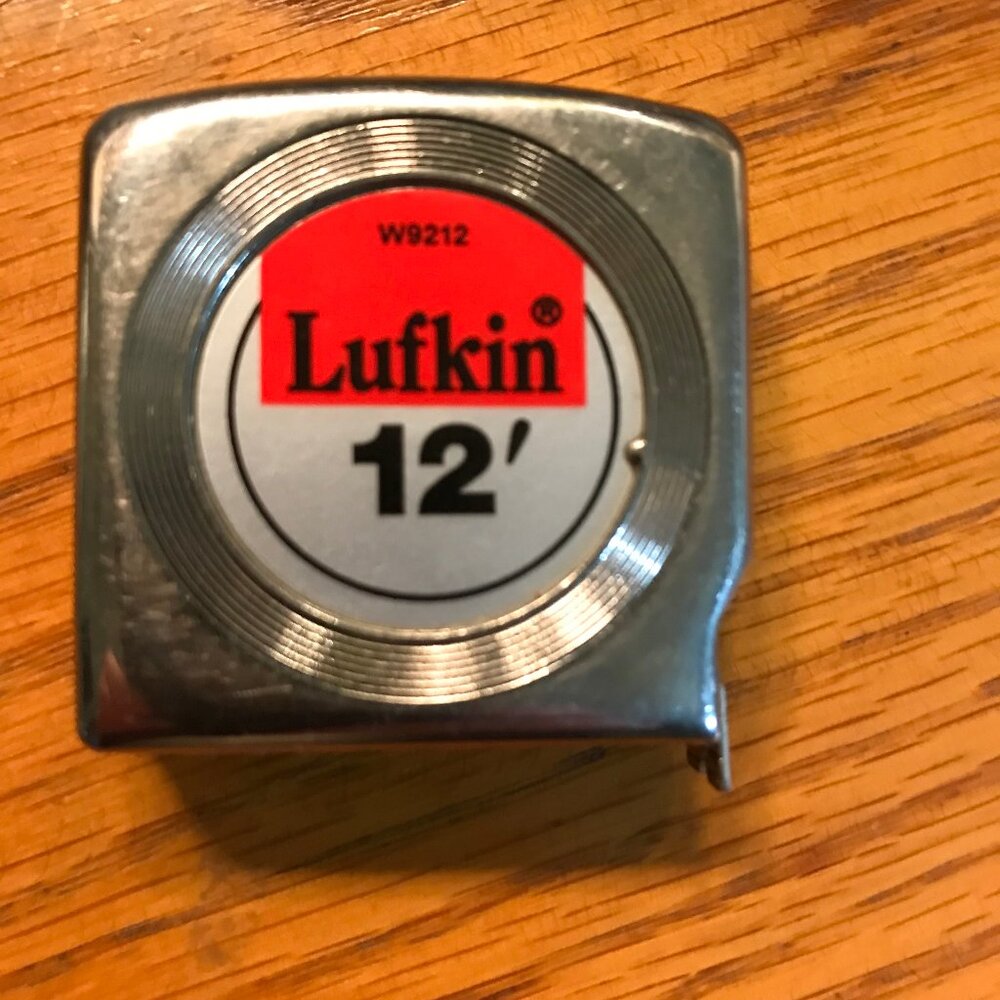 Lufkin 1/2"X12' Chrome Yellow Clad Mezurall Measuring Tape